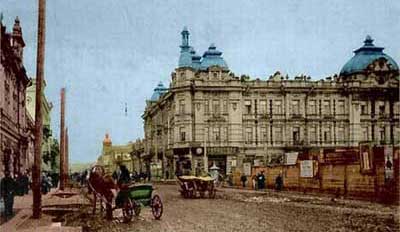 Иркутск, 1910-е г.г., извозчики на Большом проспекте